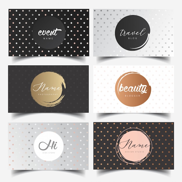 Editable feminine logo design