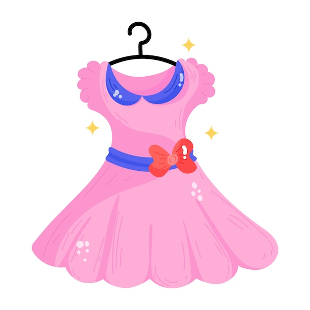 Clipart Girls Dress  Royalty Free Vector Illustration by Lal Perera  1078931