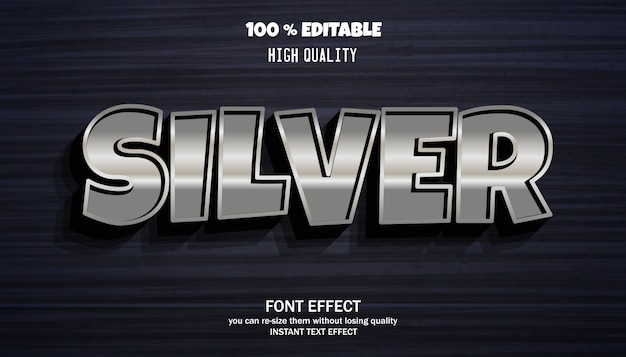 Editable font effect