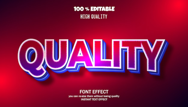 editable font effect