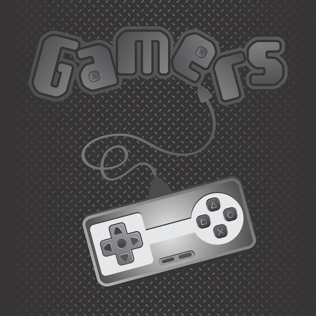 Vector editable game console theme