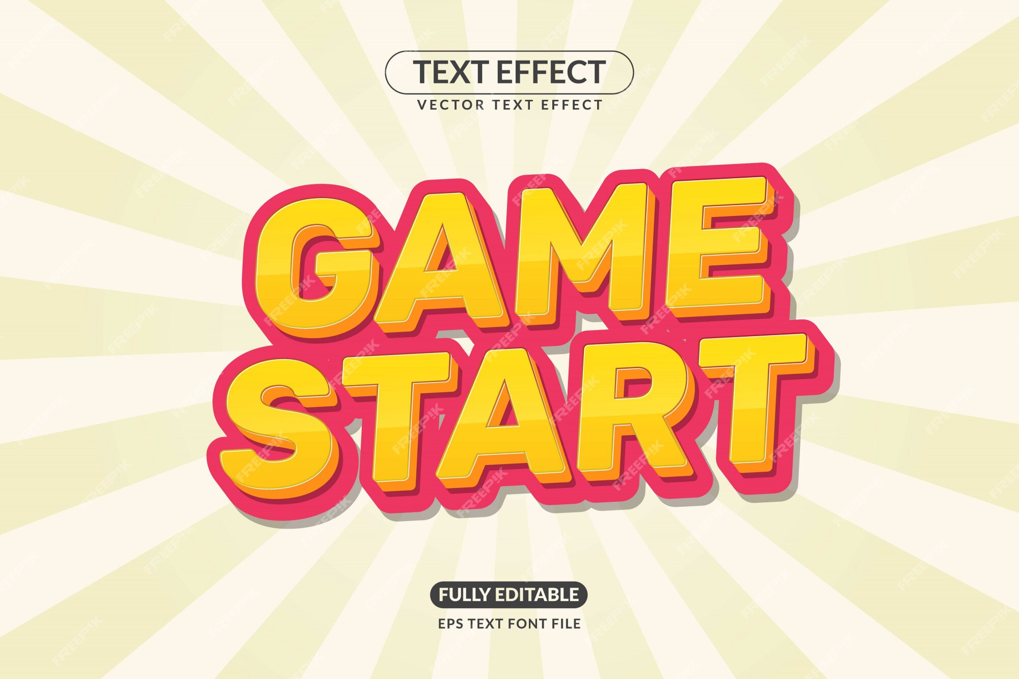 Let The Game Begin Text Design Template 10177400 Vector Art at