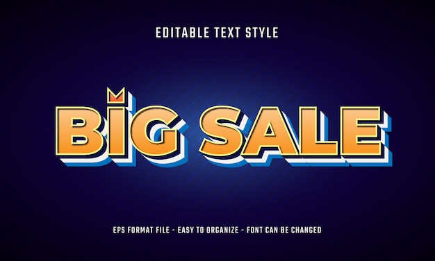 Vector editable layered bold text effects