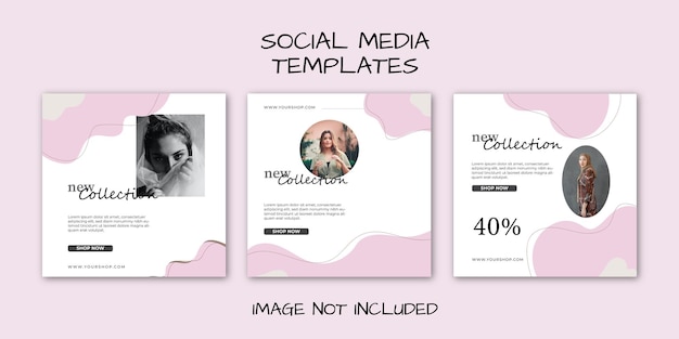 Editable modern template discount promo template for social media post