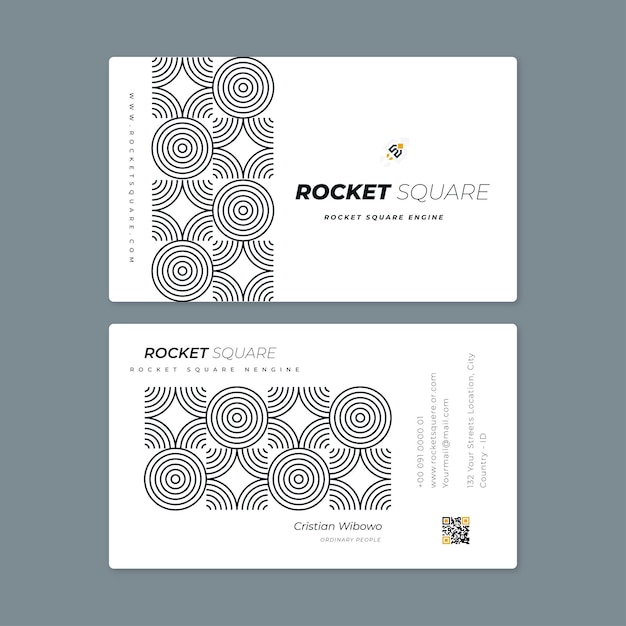 Editable, profesional business card with modern laoyout