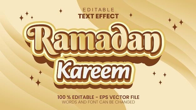 Editable Ramadan kareem Text Effects