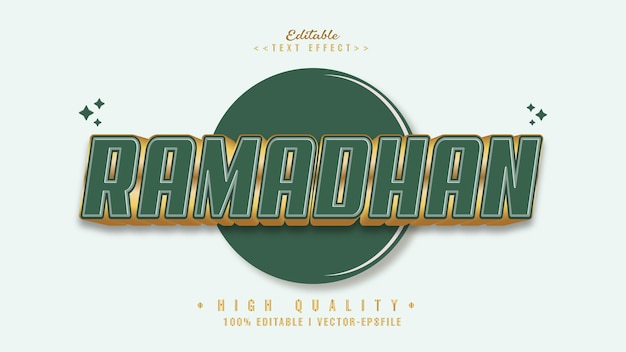 editable ramadhan text effecttyphography logo