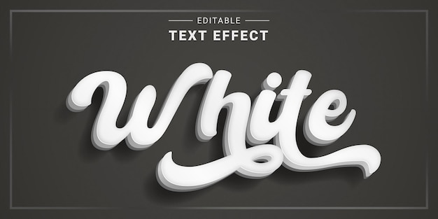 Vector editable retro vintage text effect generator