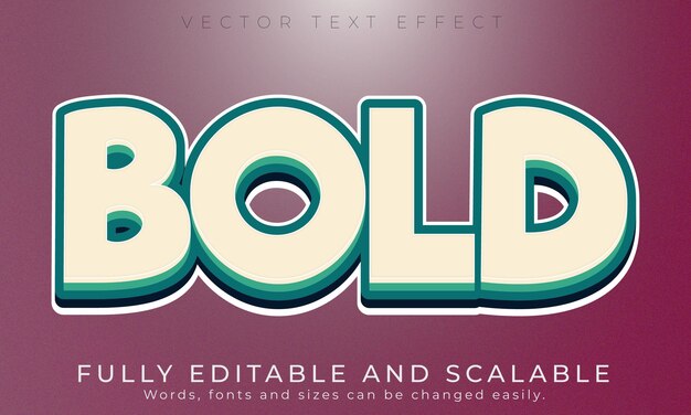 editable retro vintage text effect