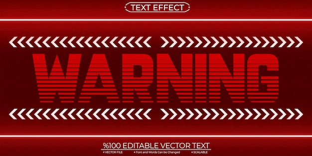 Редактируемый и масштабируемый векторный текстовый эффект