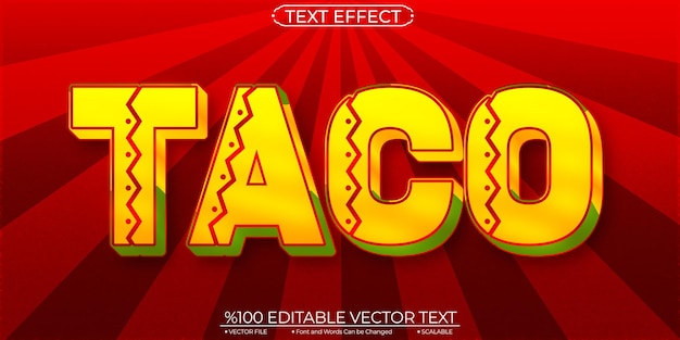 Editable and Scalable Vector Text Effect