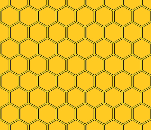 Editable seamless geometric pattern tile with 3d hexagonal shapes design