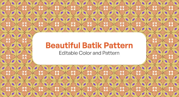 Editable Seamless modern base batik with various color and pattern vector for textile purpose etc.