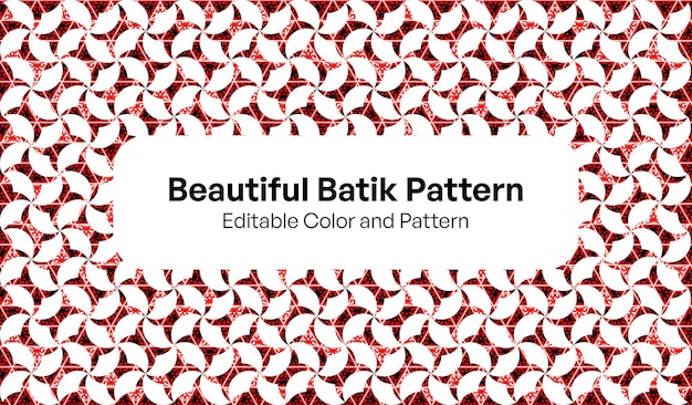 Vector editable seamless modern base batik with various color and pattern vector for textile purpose etc.