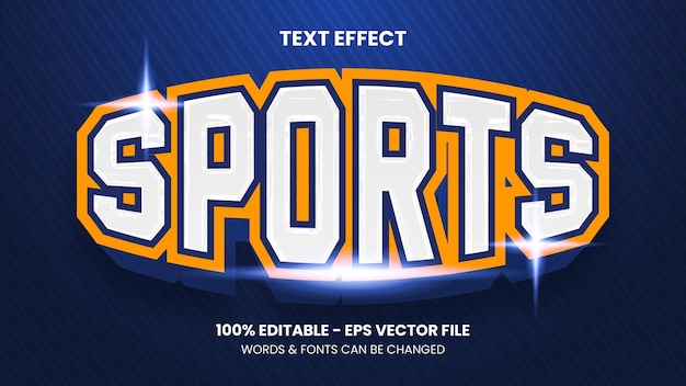 Editable Sports Text Effect Template