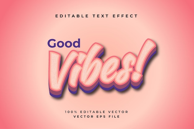 Editable style text effect vector template