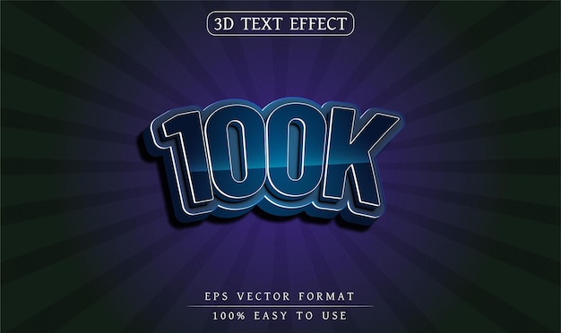 Vector editable text effect 3d alphabet style