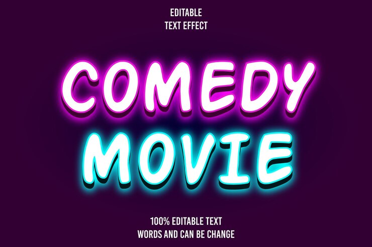 Vector editable text effect 3d emboss_neon style