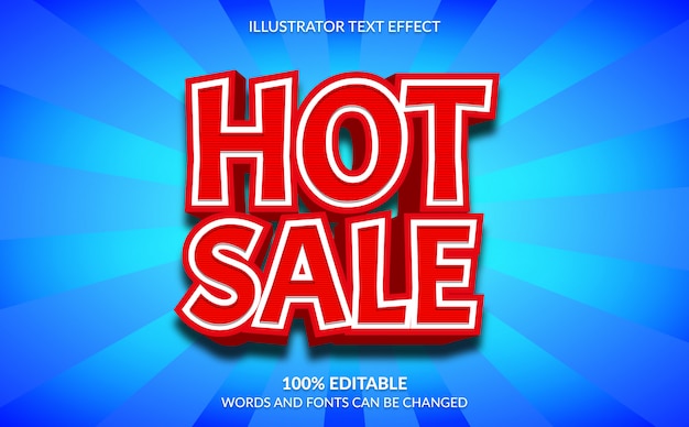 Редактируемый текстовый эффект, стиль 3d hot sale text