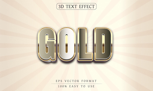 Editable text effect 3d text style