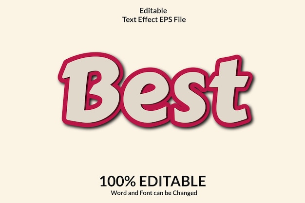 editable text effect best words and font can be changed
