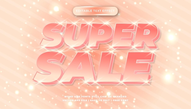 Editable text effect big sale flash sale hot sale super sale flash deal mega sale super deal
