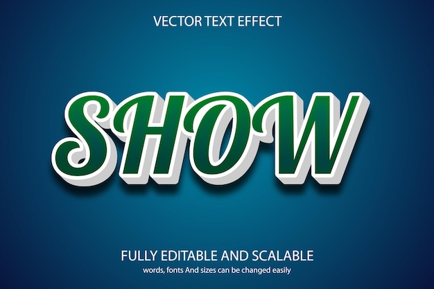 Editable text effect comic font style design