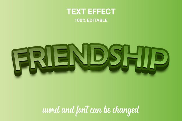 Editable text effect comic font style Word and font can be changed