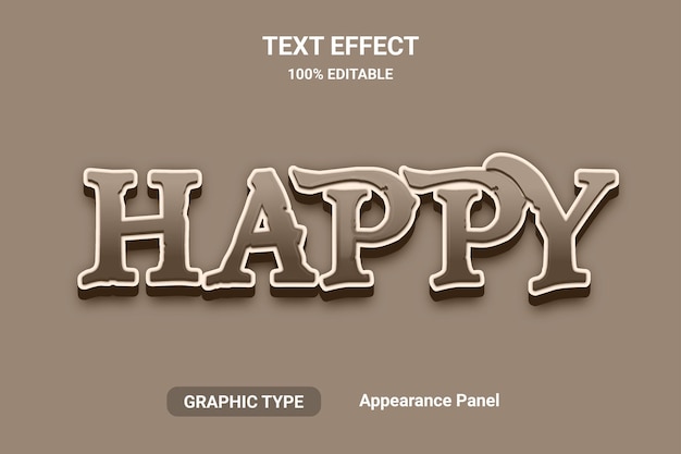 Editable text effect comic font style Word and font can be changed