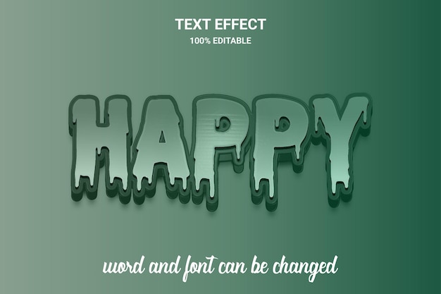 Editable text effect comic font style Word and font can be changed