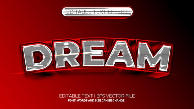 Editable Text Effect Dream