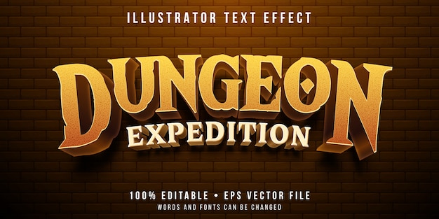 Editable text effect - dungeon game style