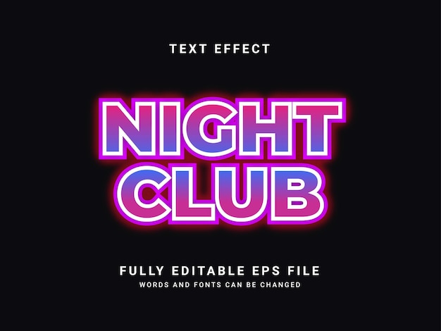 Editable text effect eps template