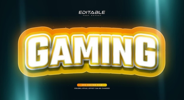 Editable text effect in esport style