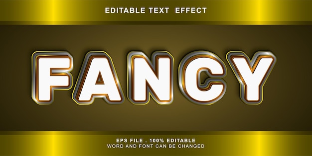 editable text effect fancy