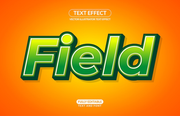 Editable Text Effect field