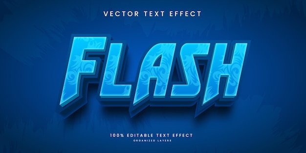 Редактируемый текстовый эффект в стиле flash