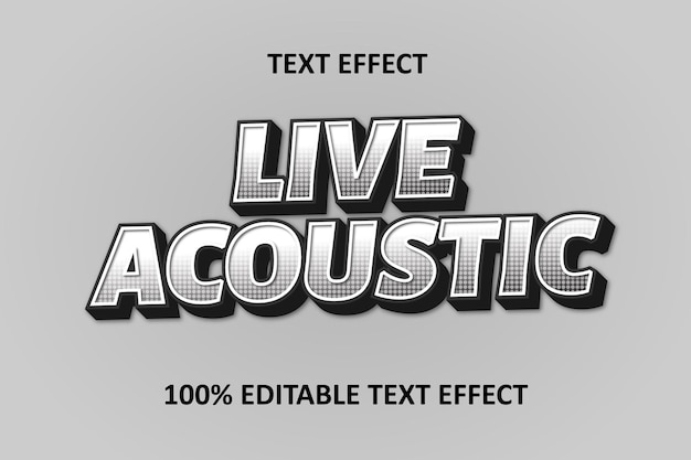 Editable text effect full silver