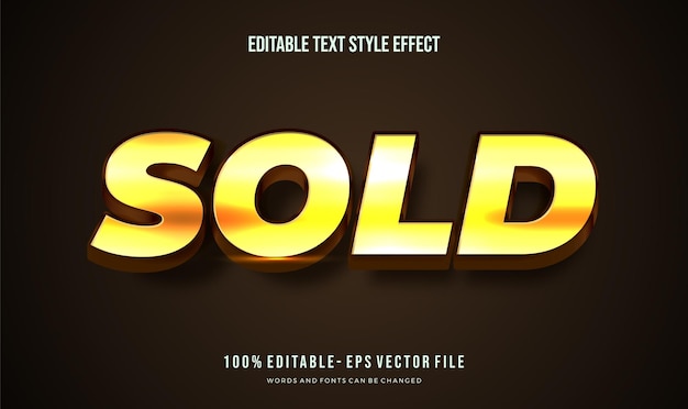 Editable text effect gradient shiny glowing gold color text style effect editable fonts vector