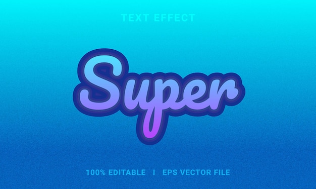 Editable text effect graphic style