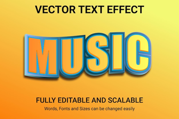 Editable text effect - HEADLINE text style