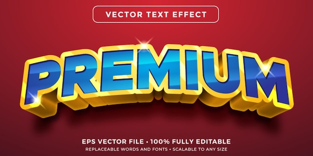 Editable text effect in heavy shadow style