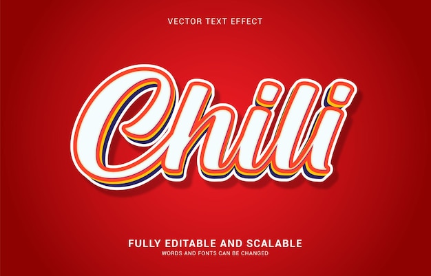 Editable text effect Hot Chili style can be use to make Title