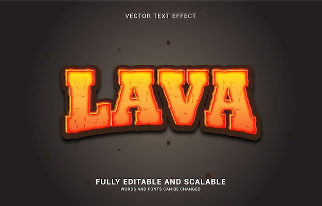 Editable text effect, Hot Lava style can be use to make Title