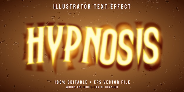 Editable text effect - hypnotism style