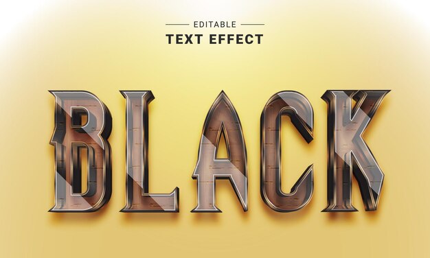 Editable text effect for illustrator vector graphic style