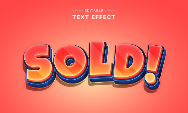 Editable Text Effect for illustrator. Vector text effect