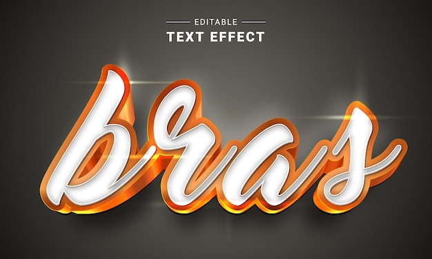 Vector editable text effect for illustrator