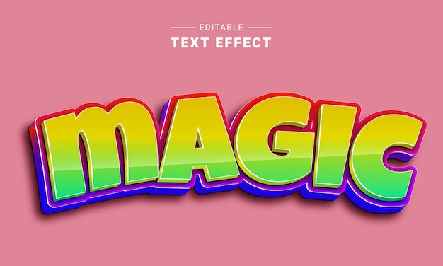 Vector editable text effect for illustrator