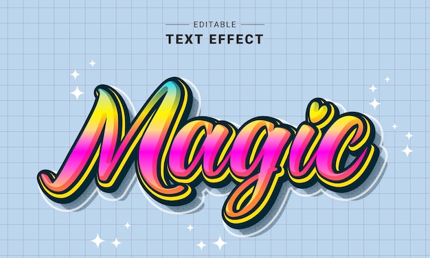 Vector editable text effect for illustrator